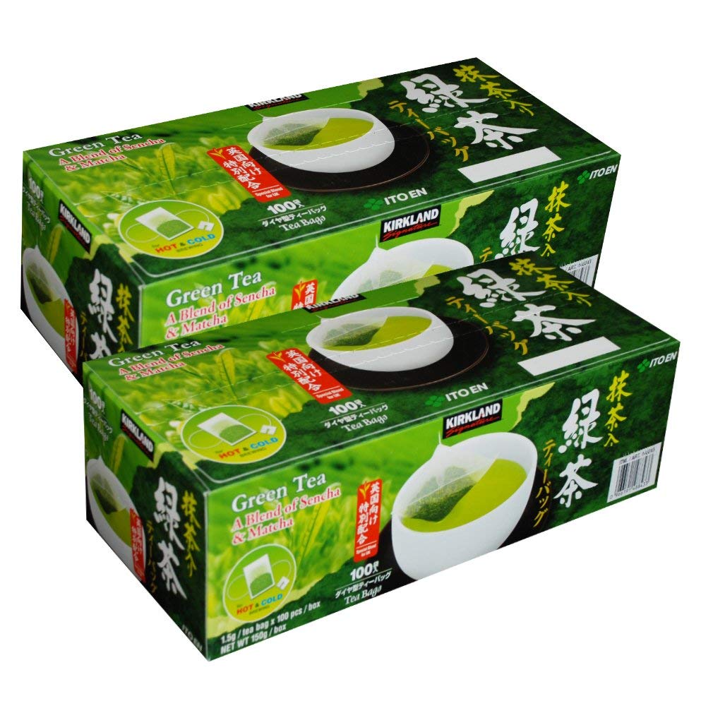 Kirkland Signature Green Tea, A Blend of Sencha & Matcha 100 x 2 Packs