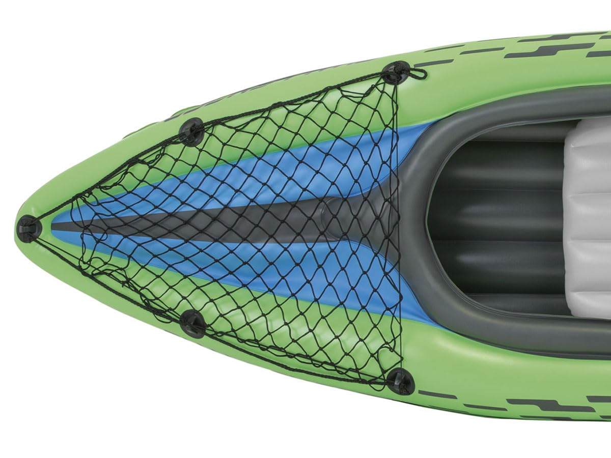 INTEX Challenger Inflatable Kayak Set: Includes Deluxe 218 cm Kayak Paddles and High-Output Pump – Adjustable Seat with Backrest – Removable Skeg