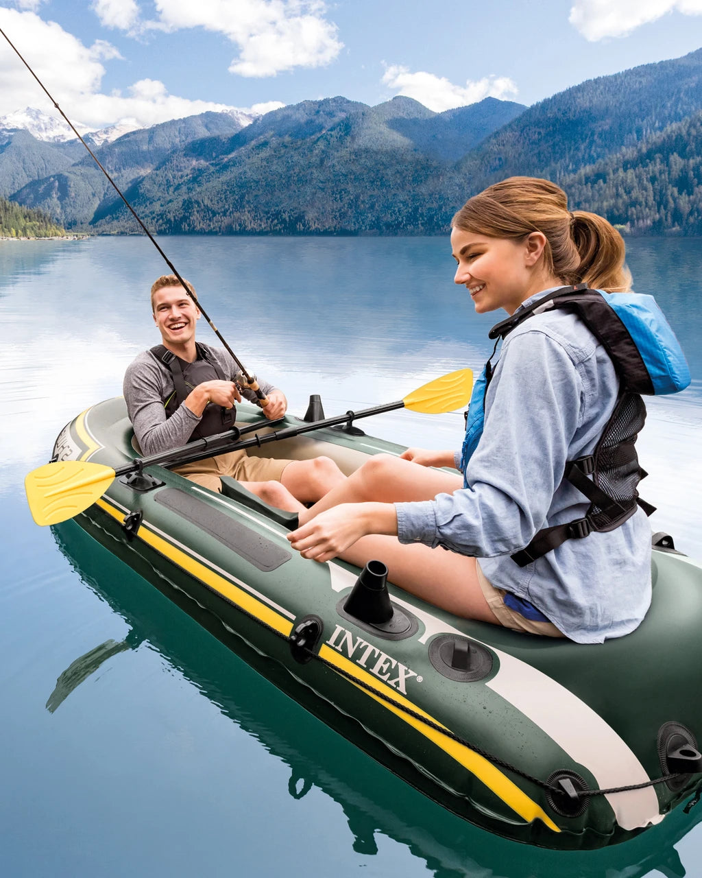Intex Seahawk 2 Inflatable Boat Set - 2 Person