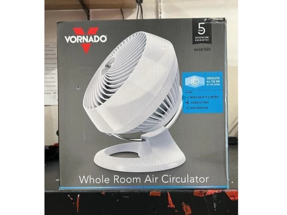 Vornado 660 Whole Room Air Circulator Fan – Gloss White