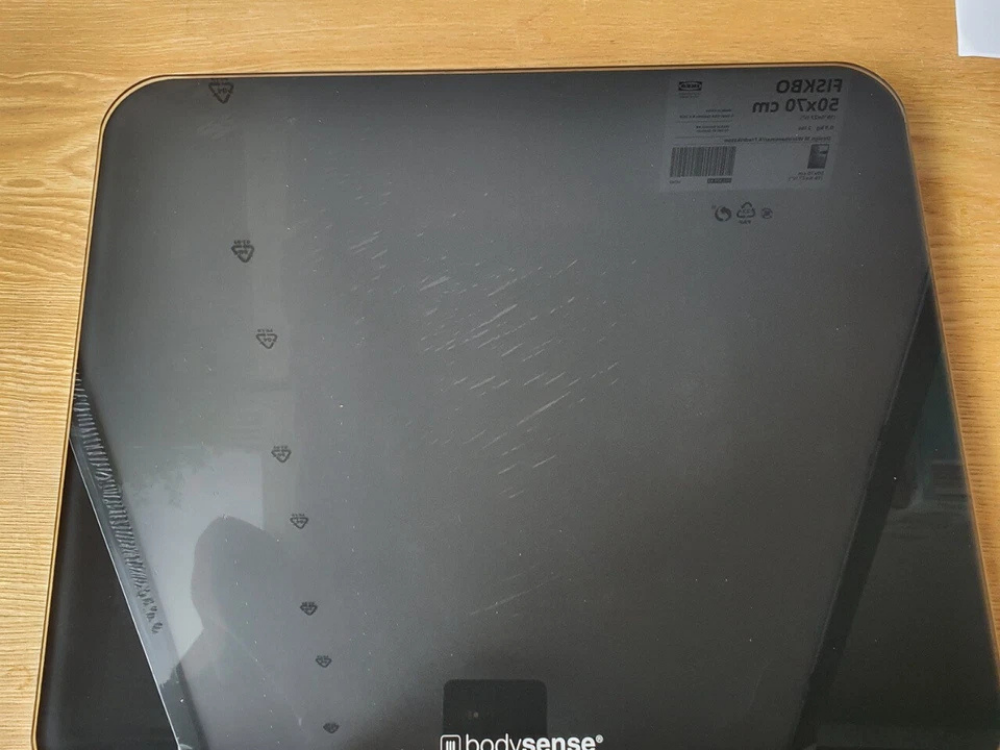 Bodysense Propert Digital Bathroom Scale – 200kg Glass, Wide Platform
