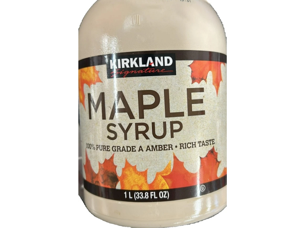 Kirkland Maple Syrup 1L – Grade A, 100% Pure, Amber Rich Flavor