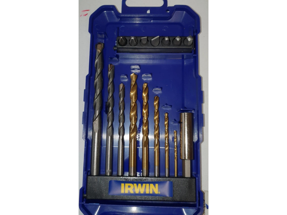 Irwin Titanium Drill Bit Set 16pcs – Masonry, Wood & Metal