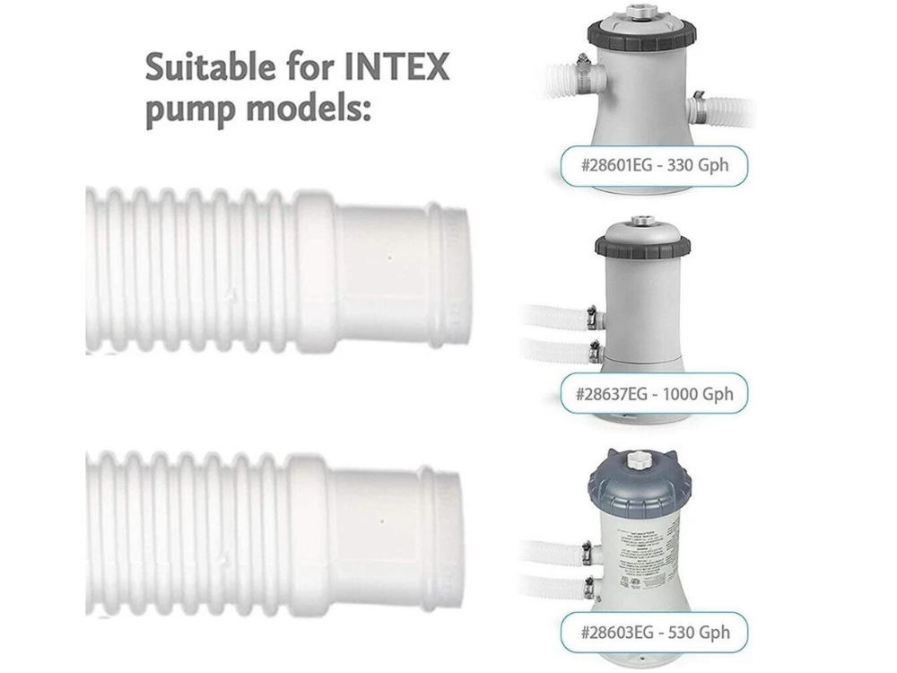 Genuine Intex 32mm Hose for Above Ground Pool Pump – 2 Pack