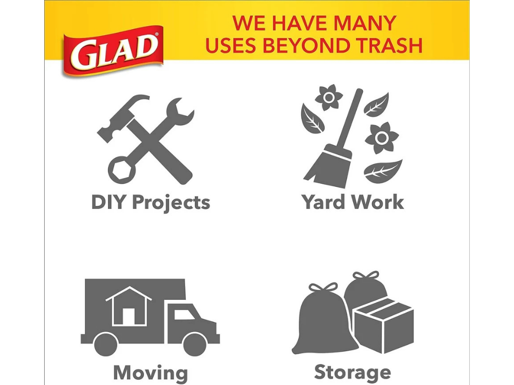 Glad ForceFlex Large Heavy Duty Trash Bags – Pack of 25