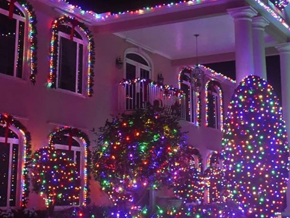 Lytworx 250 Multicolour LED Fairy Lights – 12.4m Christmas String Decoration