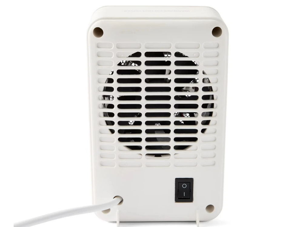 Portable Small Room Heater – Desktop Electric 600W, White