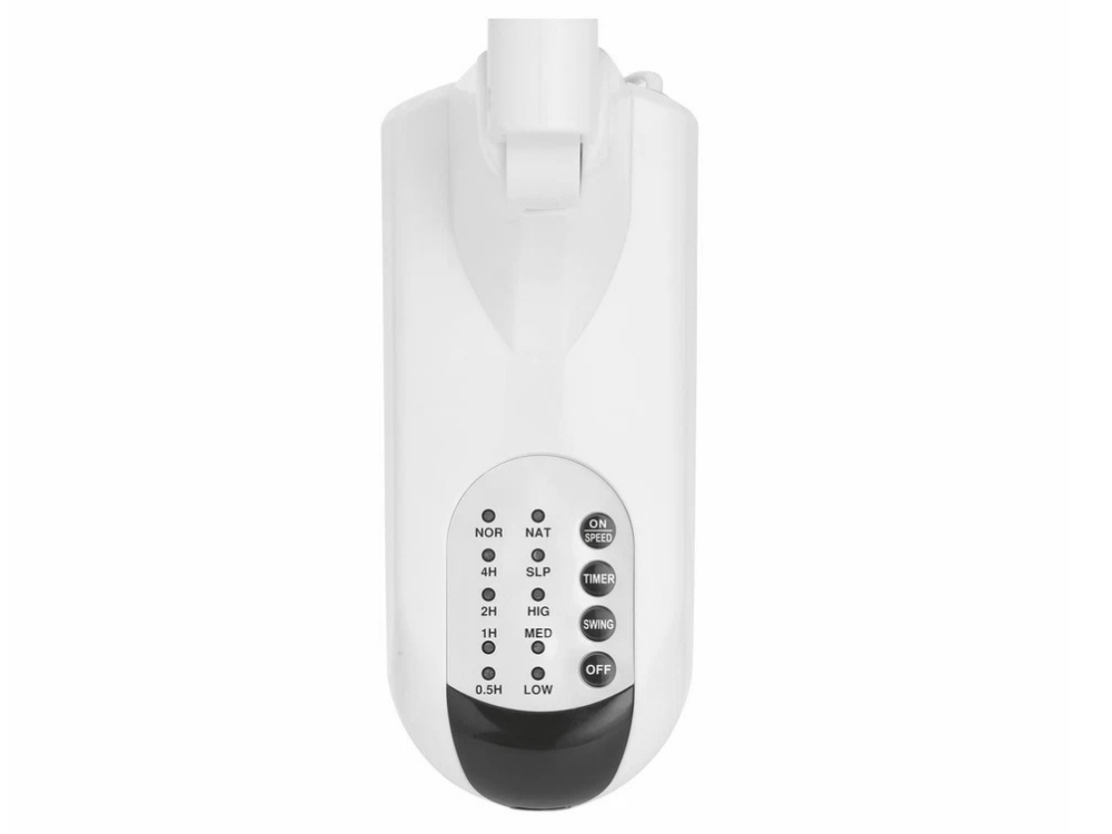 Click 40cm Wall Fan – 3-Speed, Remote & Timer – White