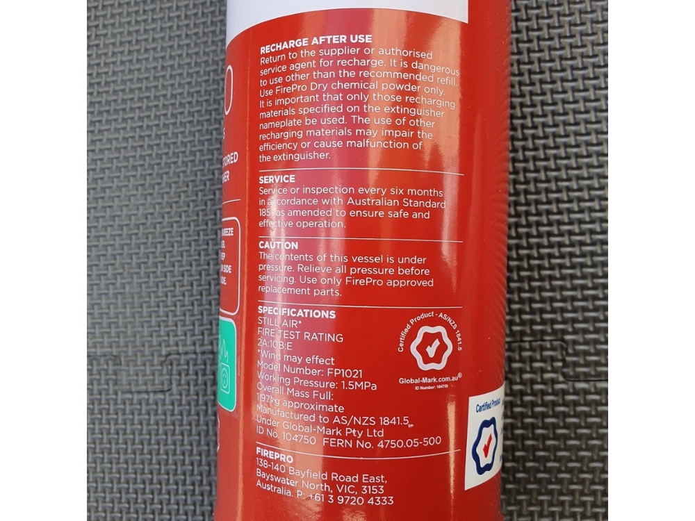 FirePro Fire Safety Kit – 1kg Extinguisher + 1m Blanket