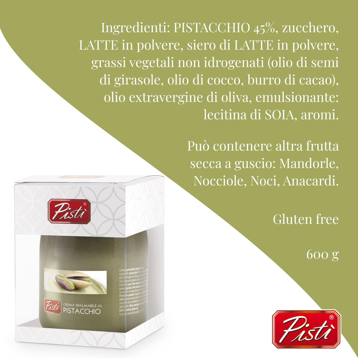 Pisti Spreadable Pistachio Cream 600g