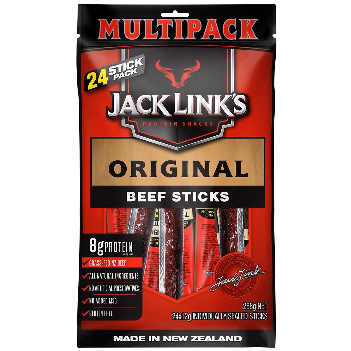 JACK LINKS'S BEEF STICKS 24X12G