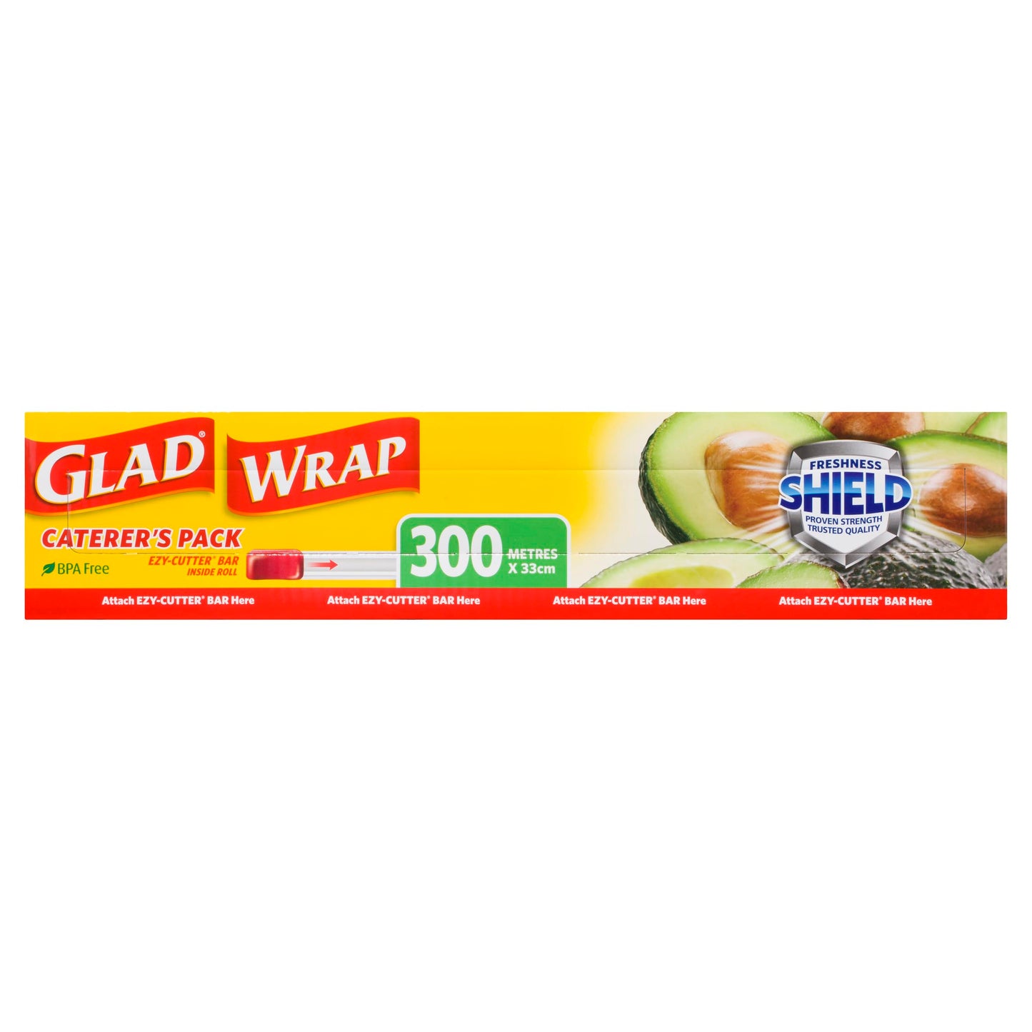 Glad Wrap, 300 Metre Clear Cling Wrap, BPA-Free, Microwave Ready, 300m x 33cm, 1 Count