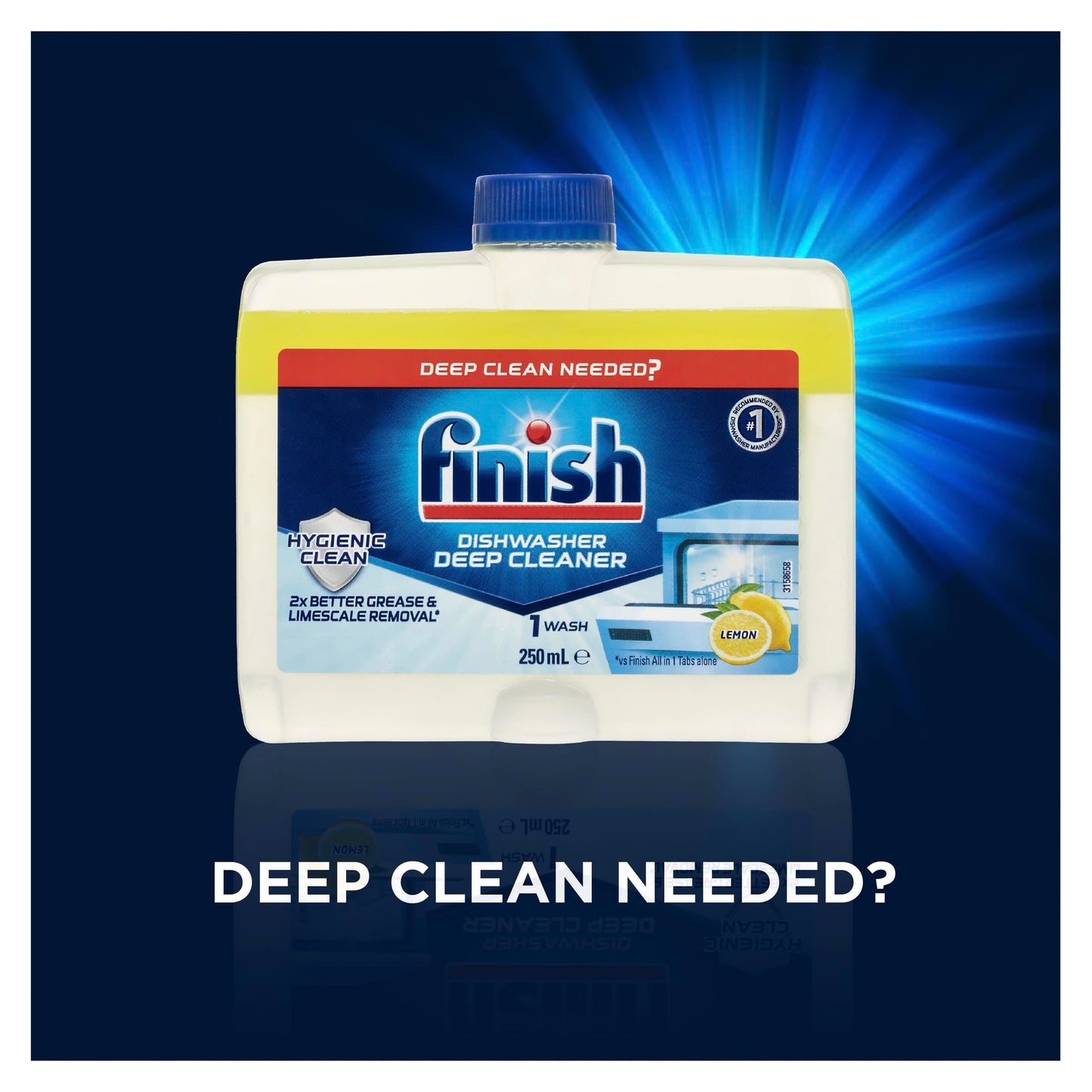 Finish Dishwasher Cleaner, Lemon Sparkle