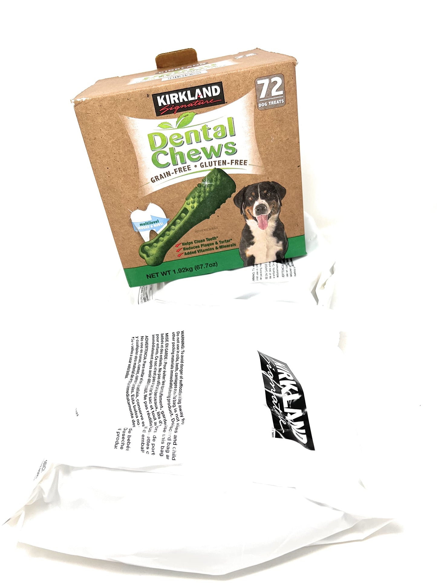 Kirkland Signature Dental Chews 72 Dog Treats, Green