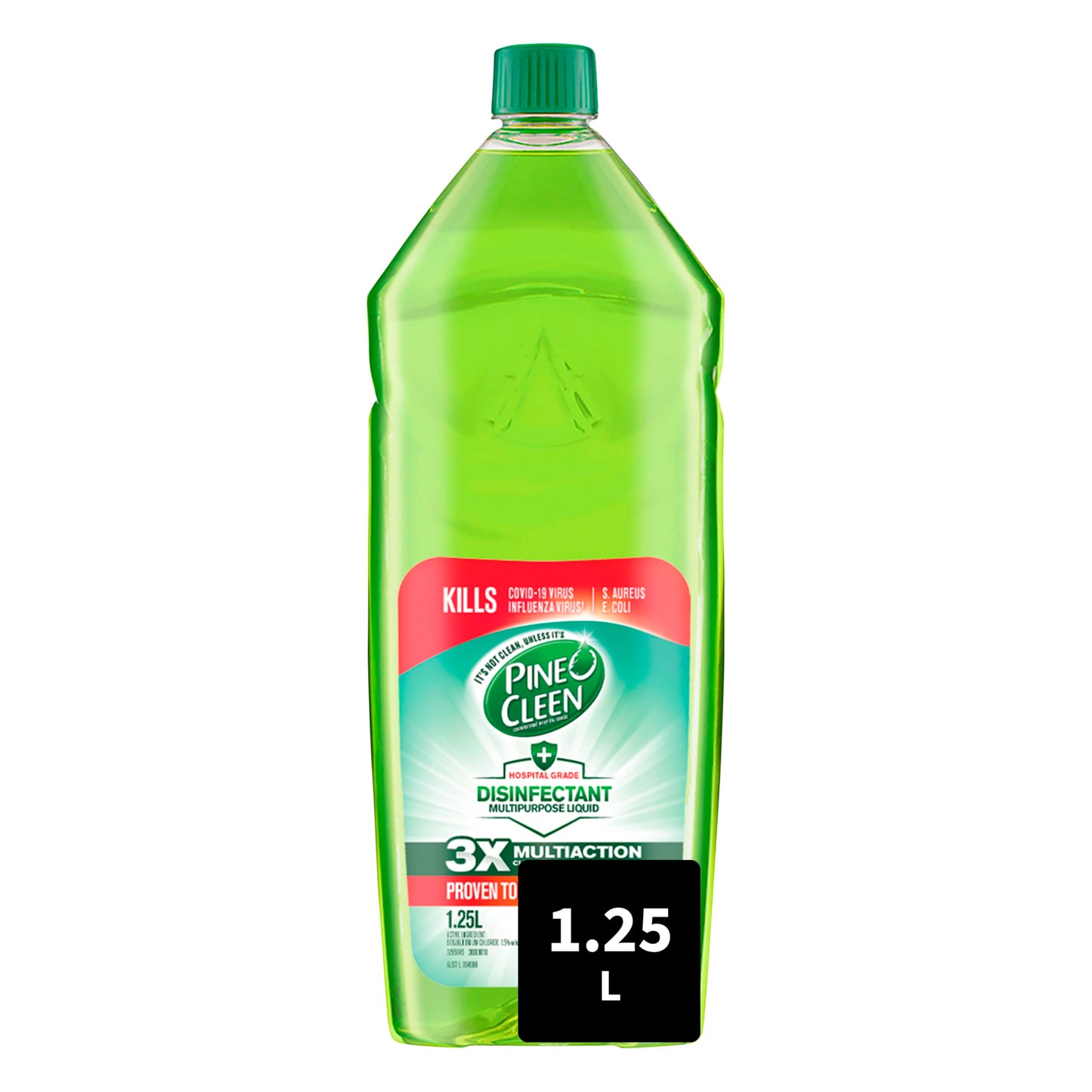 Pine O Cleen Antibacterial Disinfectant Liquid, 1.25L, Eucalyptus x 8 Units