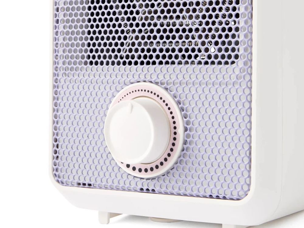 600W Mini Electric Desk Heater – Portable Small Room Heater, Purple