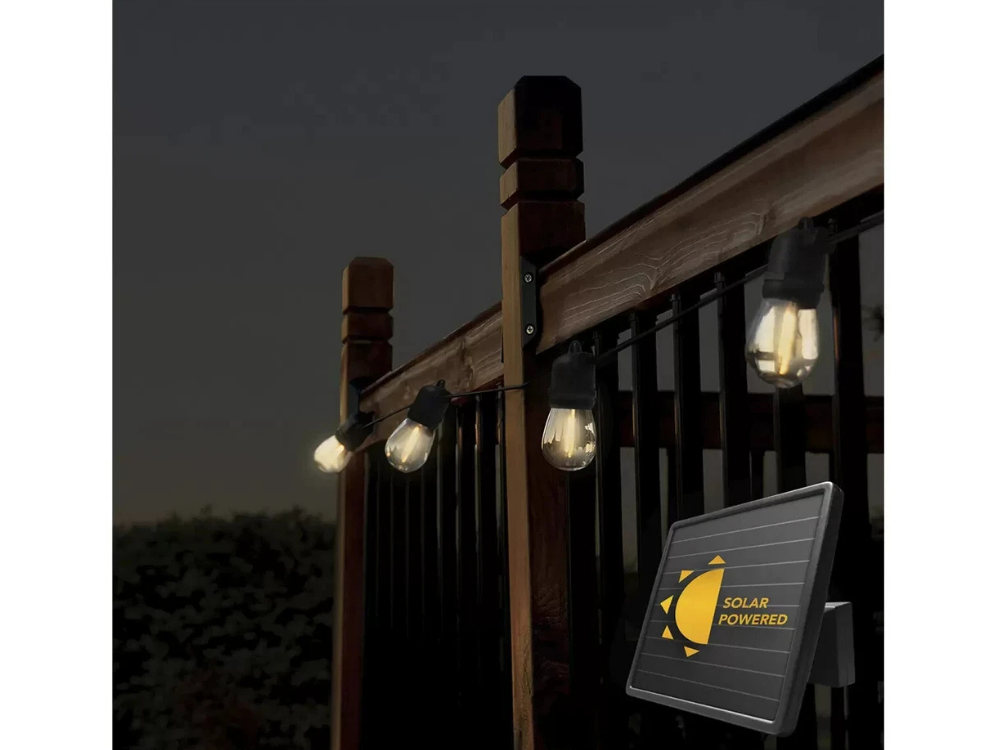 Sunforce 15 LED Outdoor Solar Lights – 10.67m w/ Remote Control