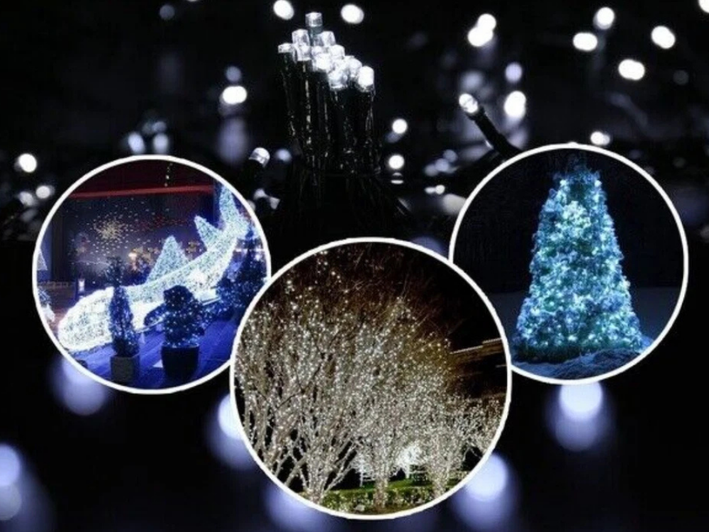 Lytworx 250 White LED Fairy Lights – 12.4m Christmas String Decoration