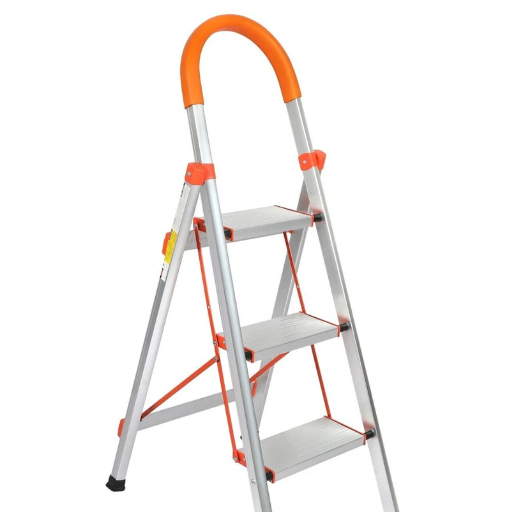 Katashi 3 Step Ladder Steel Multi Purpose Folding Light Weight Platform