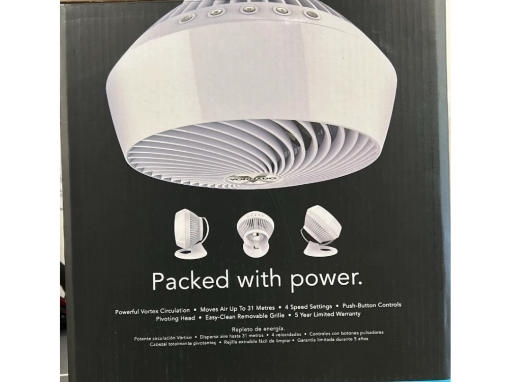 Vornado 660 Whole Room Air Circulator Fan – Gloss White