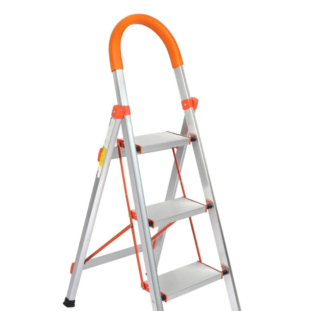 Katashi 3 Step Ladder Aluminium Multi Purpose Folding Light Weight Platform