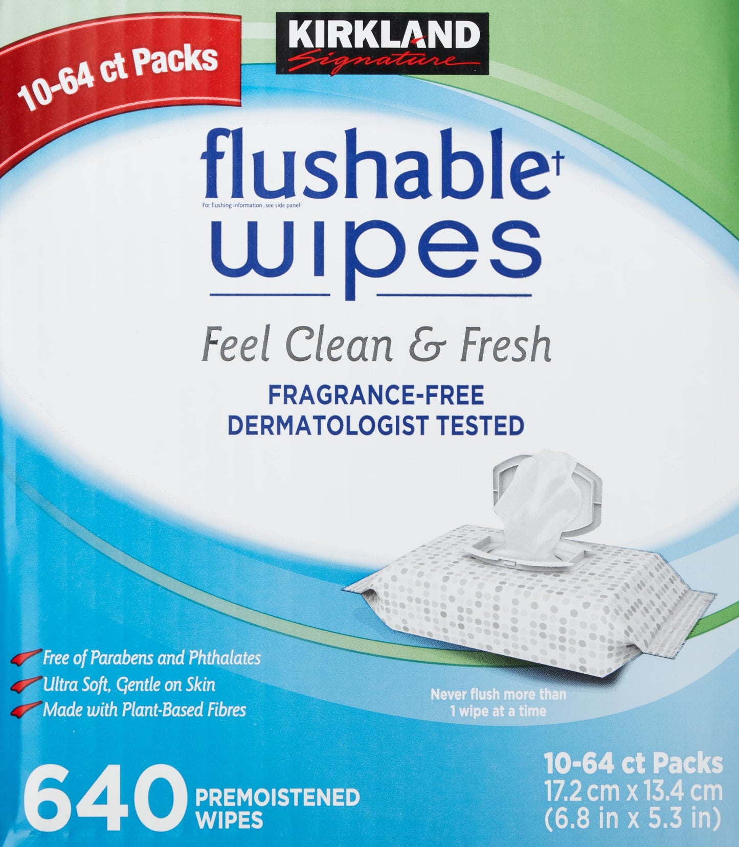 Kirkland Signature Kirkland signature Moist flushable Wipes 632 Wipes, 632 Count, White