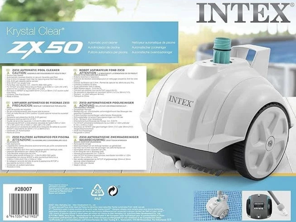 Genuine Intex ZX50 Automatic Pool Cleaner – Above Ground Wall & Floor Vacuum