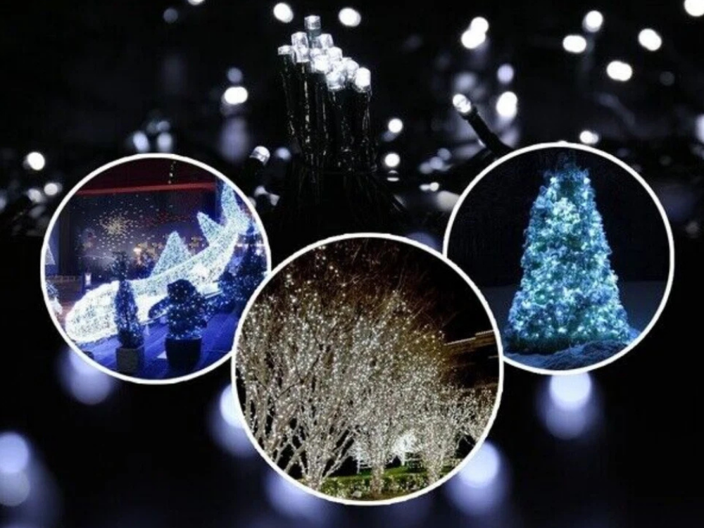 2x Lytworx 250 White LED Fairy Lights – 12.4m Christmas String Lights