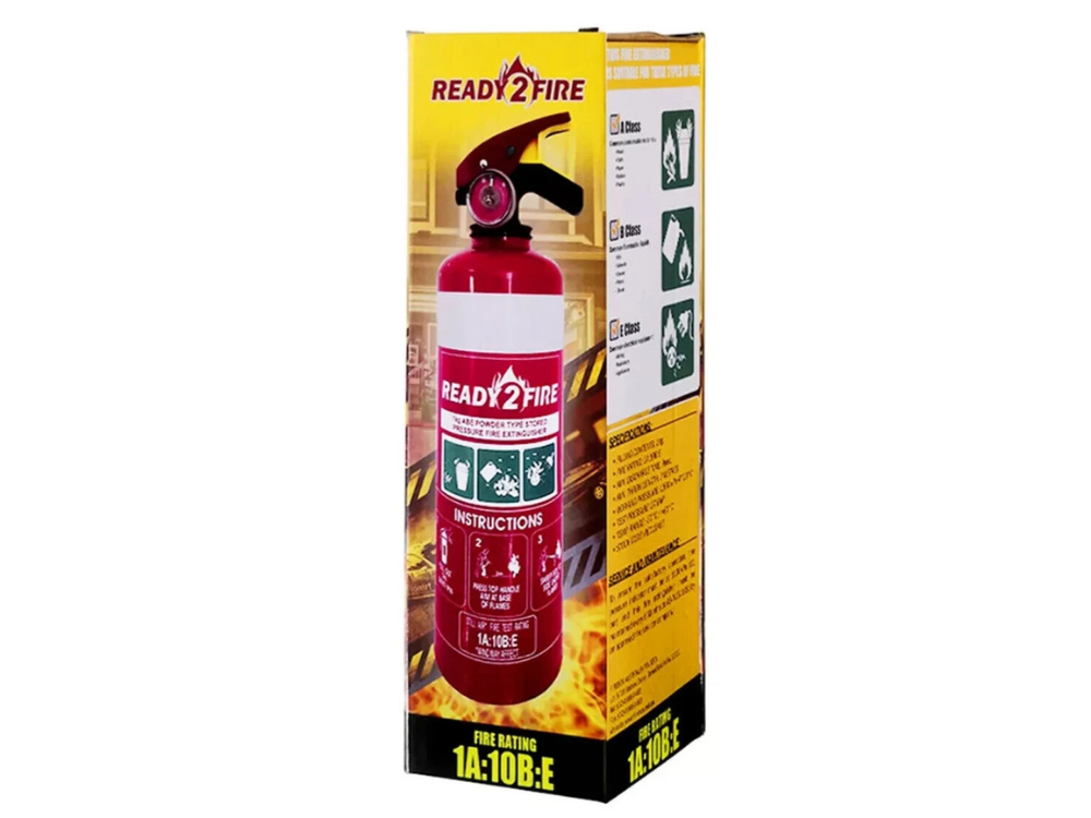 Ready 2 Fire ABE 1kg Extinguishers (2x) – Car, Boat, Home