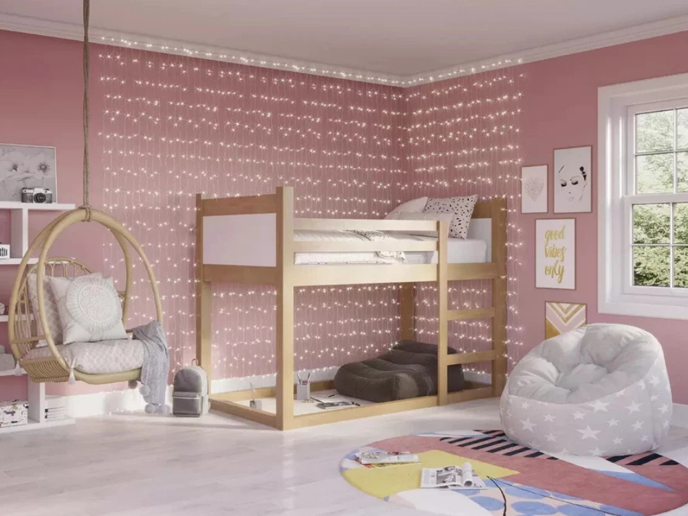 Avah 1200 LED Curtain Lights – Clear Indoor Wedding & Party Decor