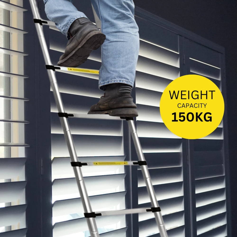 Katashi Telescopic Ladder 4.1m Step Aluminium Extension Portable