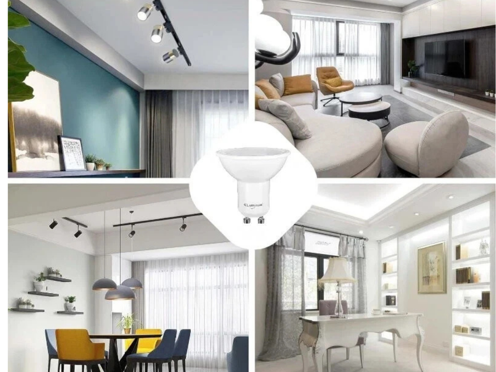 8x Luminus GU10 LED Downlight Bulbs – 6W Dimmable Daylight 5000K, 500LM