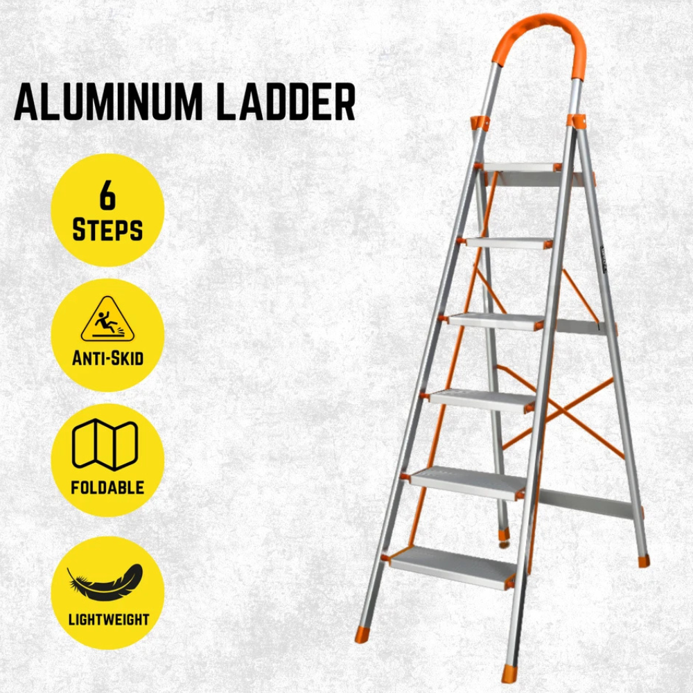 Katashi 3/4/5/6 Step Ladder Aluminium Multi Purpose Folding Light Weight
