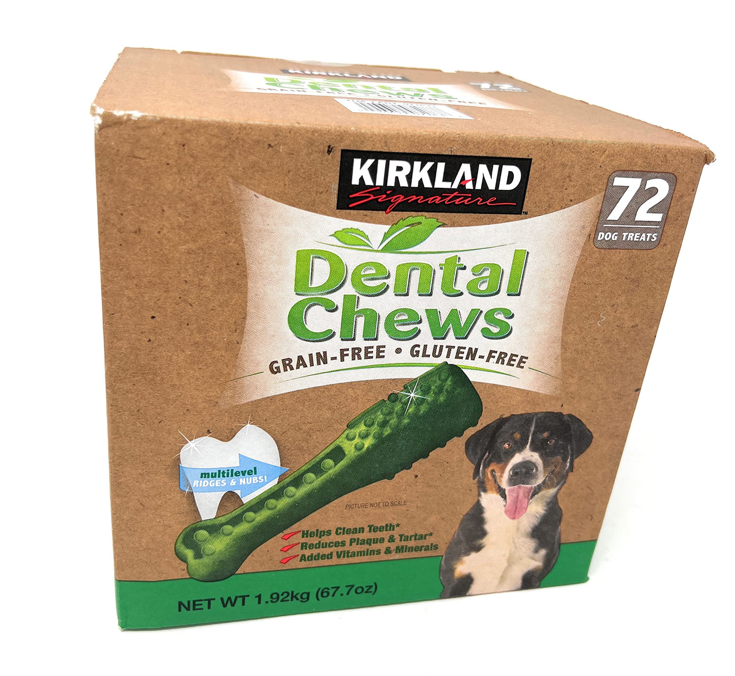 Kirkland Signature Dental Chews 72 Dog Treats, Green