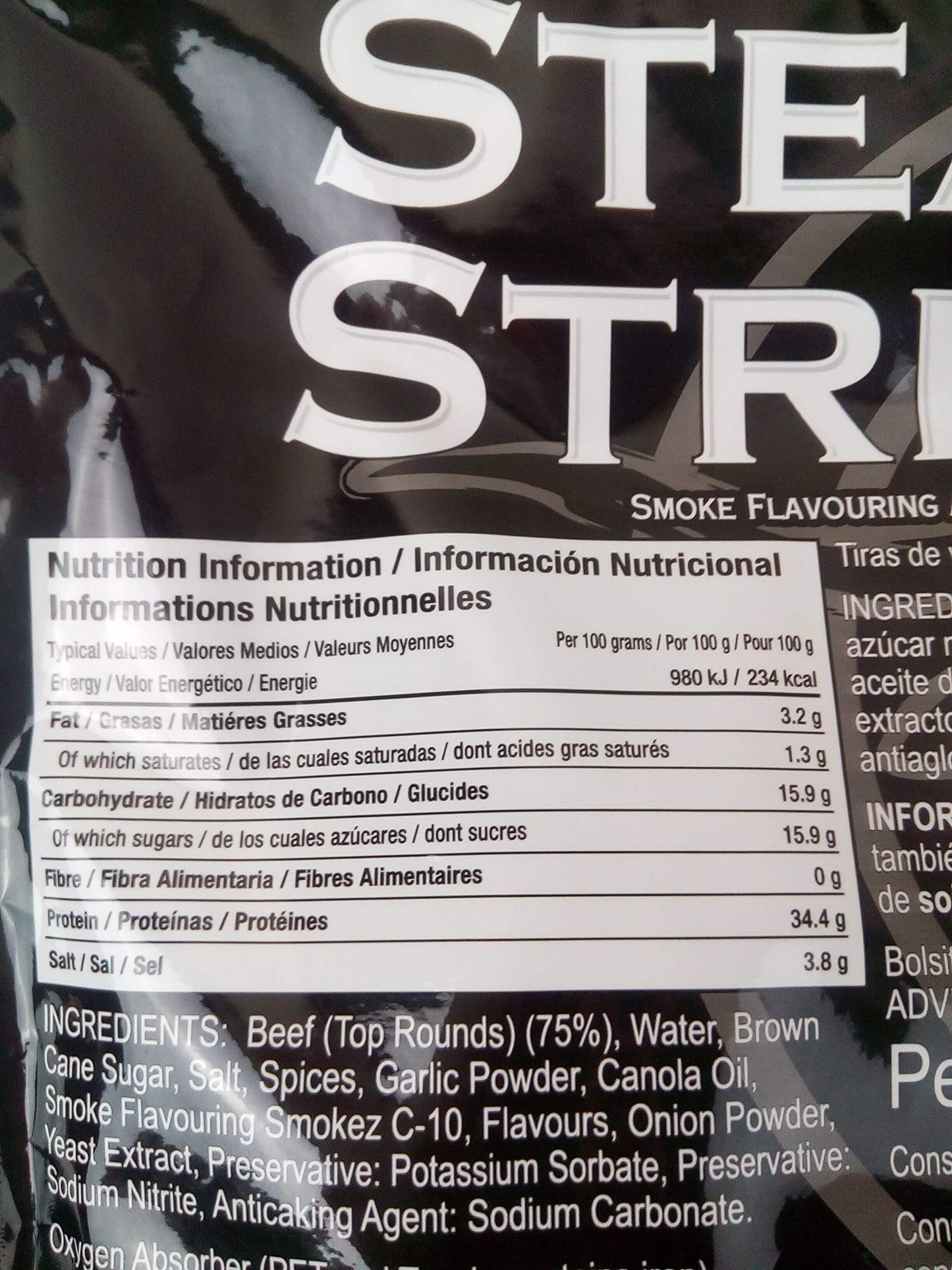 Kirkland signature beef steaks strips 300g