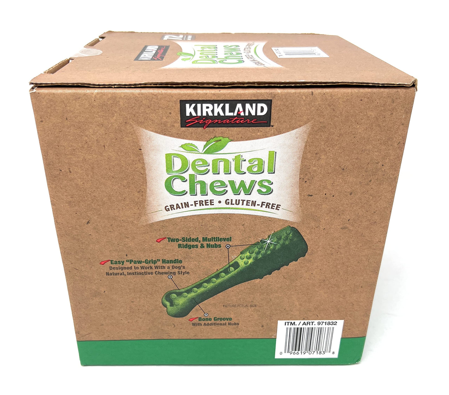 Kirkland Signature Dental Chews 72 Dog Treats, Green