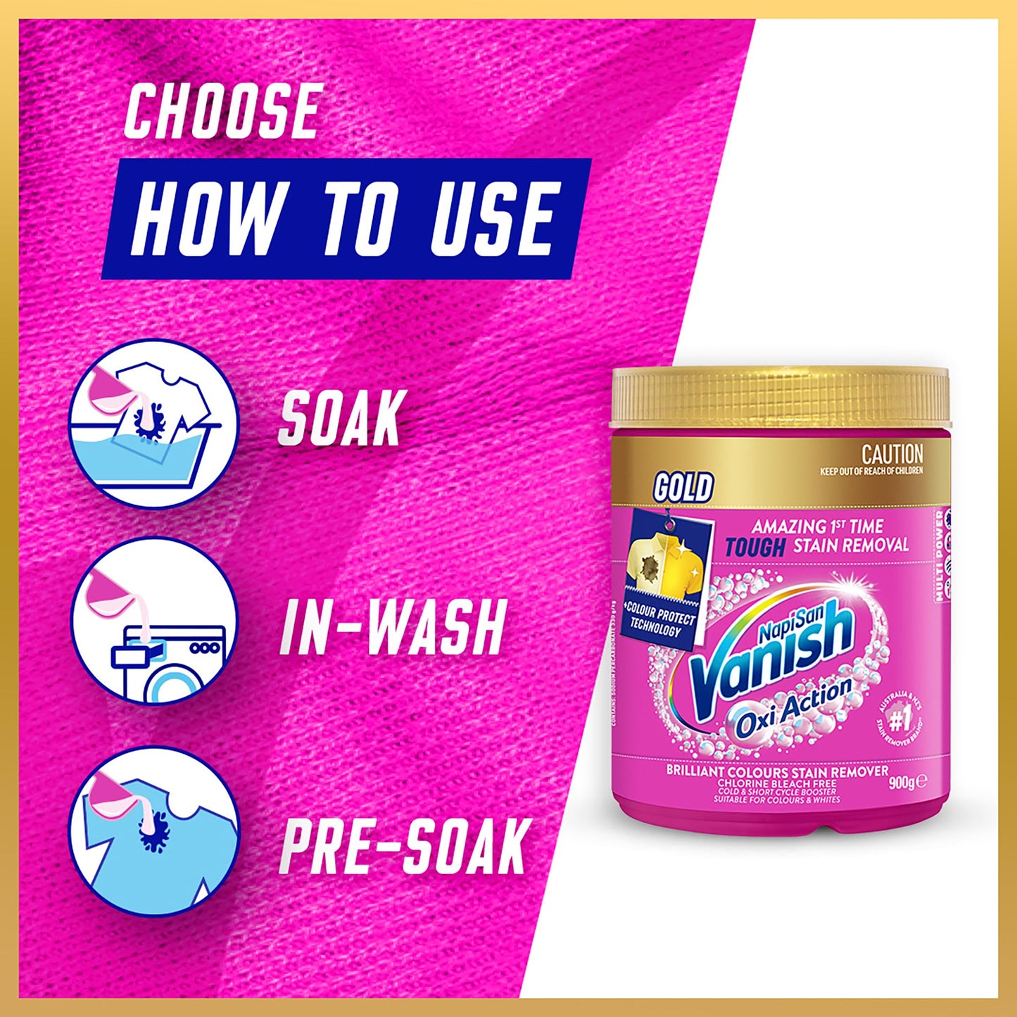Vanish Napisan Gold Oxi Action Stain Remover Powder 2kg