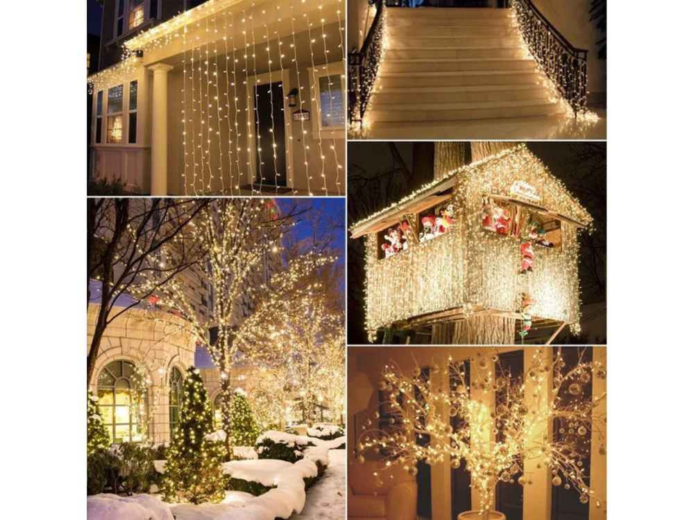 Lytworx 12.4m LED Fairy String Lights – 250 Warm White Bulbs