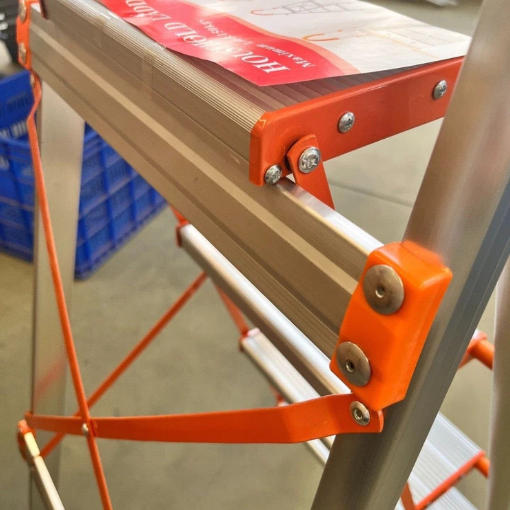 Katashi 4 Step Ladder Aluminium Multi Purpose Folding Light Weight Platform