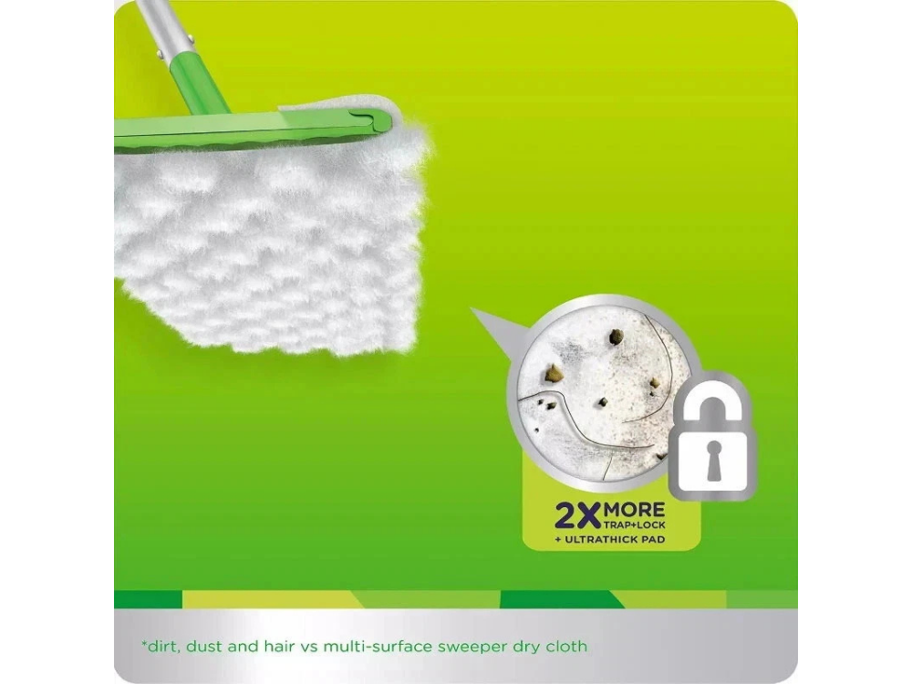 Swiffer Sweeper Heavy Duty Dry Cloths Unscented 50ct