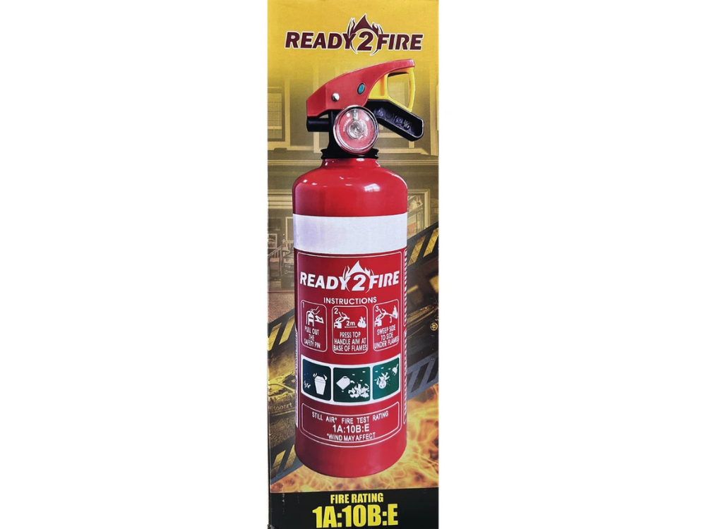 Ready 2 Fire ABE 1kg Extinguishers (2x) – Car, Boat, Home