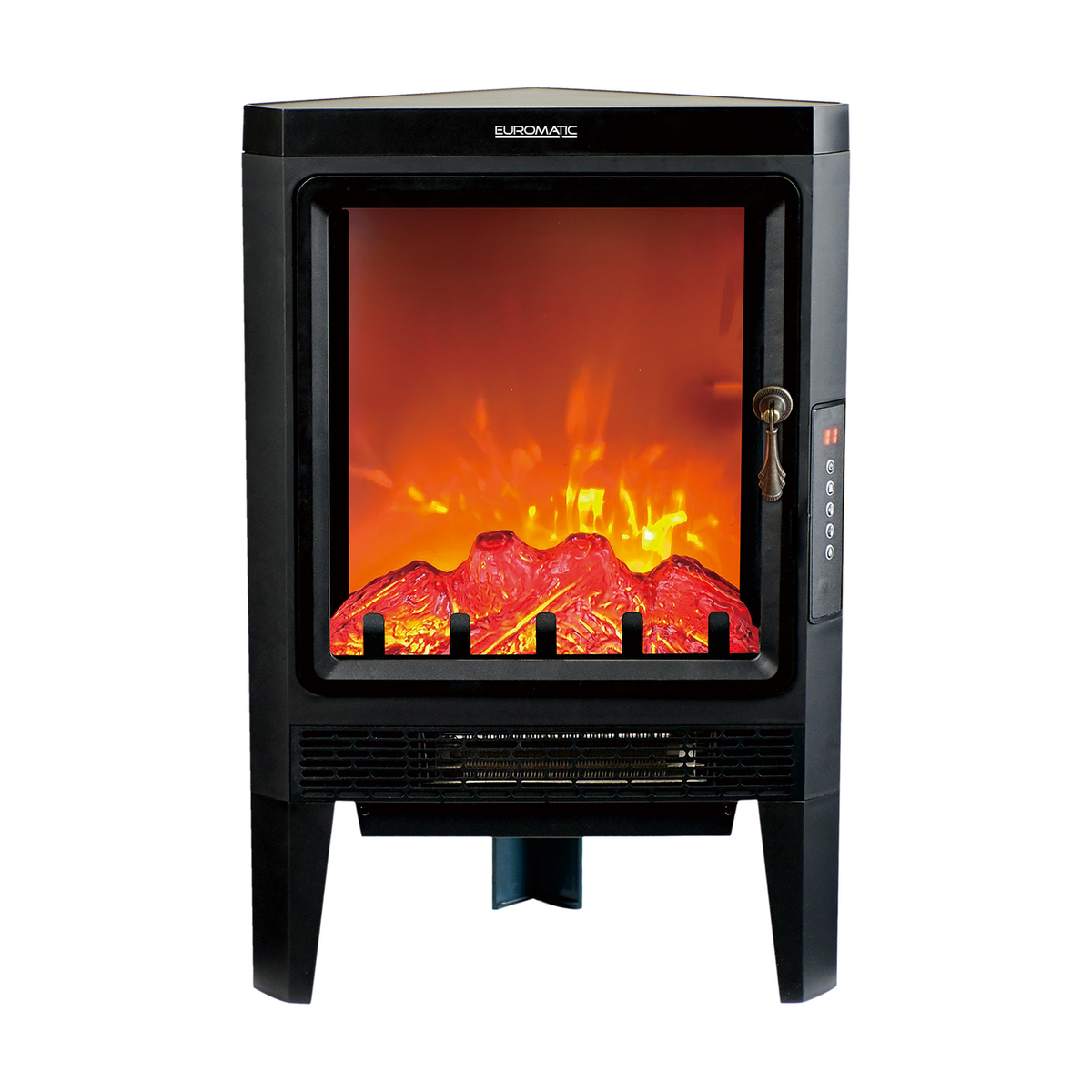 Euromatic 2000W Digital Corner Fireplace Heater EUR-CCH20MF
