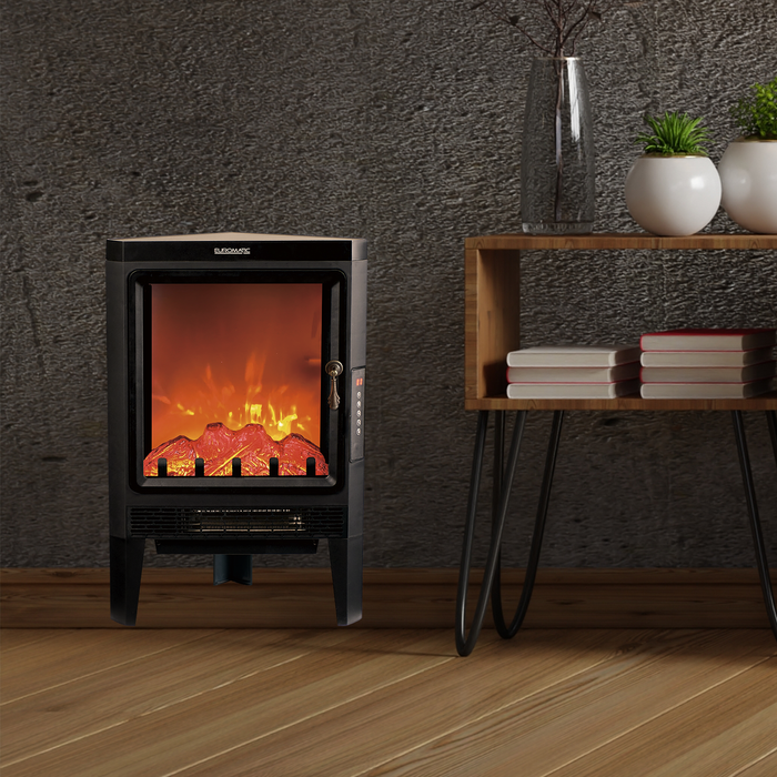 Euromatic 2000W Digital Corner Fireplace Heater EUR-CCH20MF