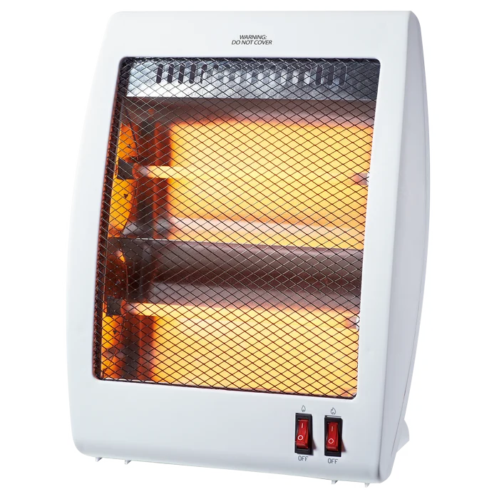 Click 800W White 2-Bar Radiant Heater