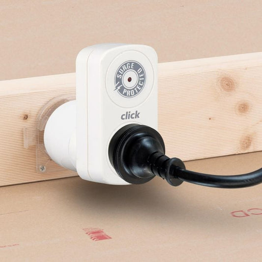 Click Plug In Adaptor With Surge Protection Single Outlet