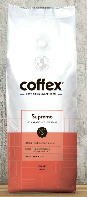 Coffex Supremo Coffee Beans 1kg