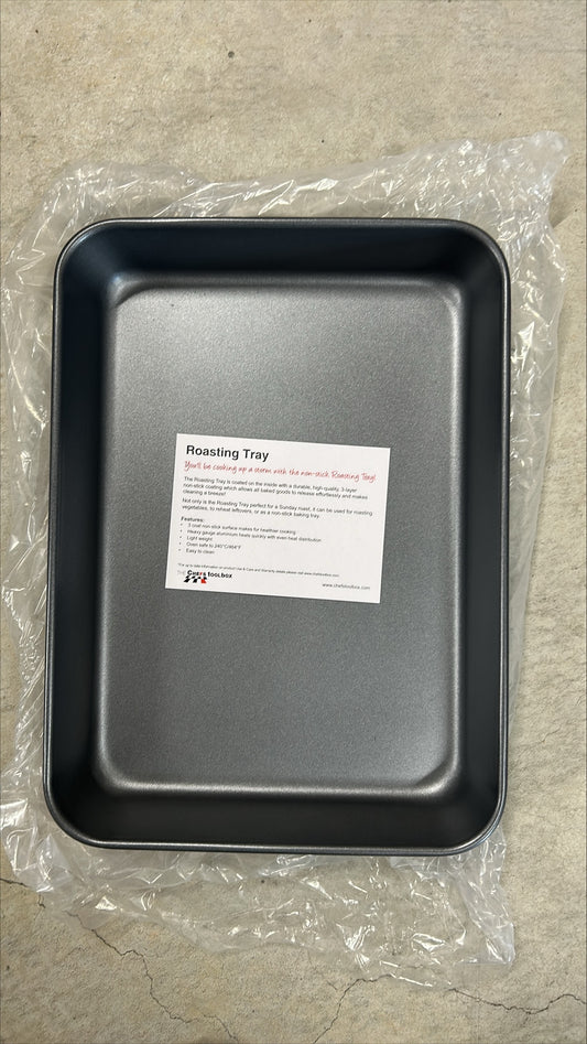 Chef's Toolbox Non-Stick Rectangular Roasting Pan Baking Tray Heavy Duty NEW