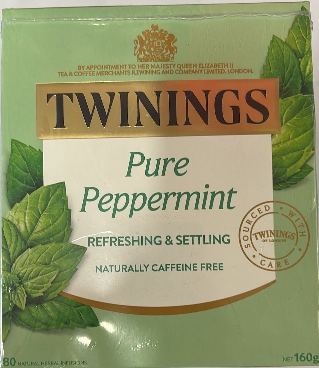 Twinings Pure Peppermint Herbal Tea Bags, Naturally Caffeine Free, 240 Biodegradable Bags (Multipack of 3 x 80) Caffeine Free Herbal Tea for Digestio