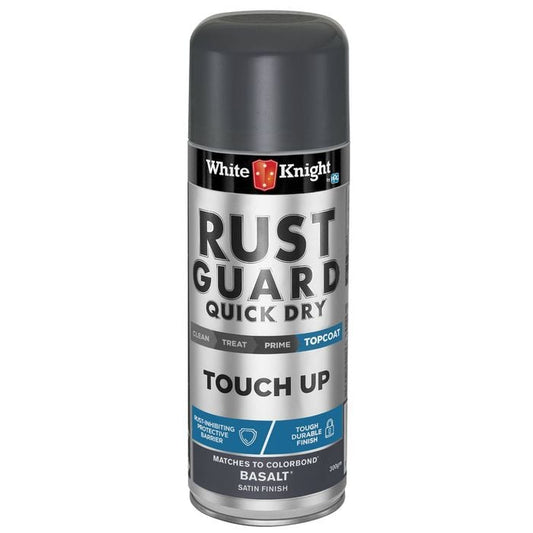 White Knight Rust Guard 300g Basalt Touch Up Spray Paint Satin Finsih