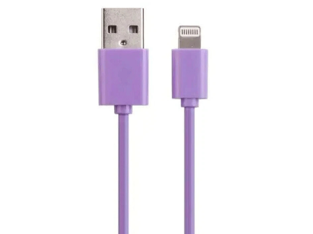 Laser 2M USB-A Charger Cable – Purple for iPhone, iPad & Tablets